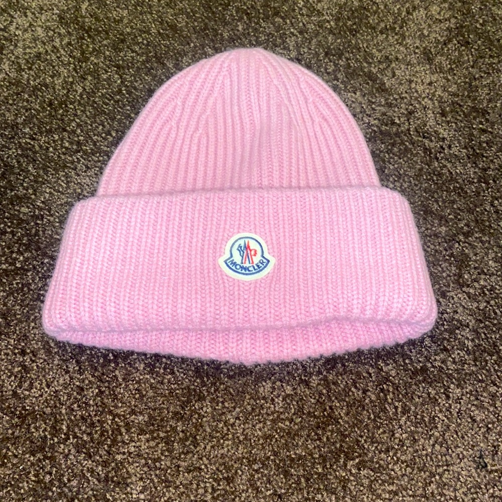 Never Worn Pink Moncler Hat